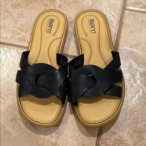 Born Isabella Leather Slides